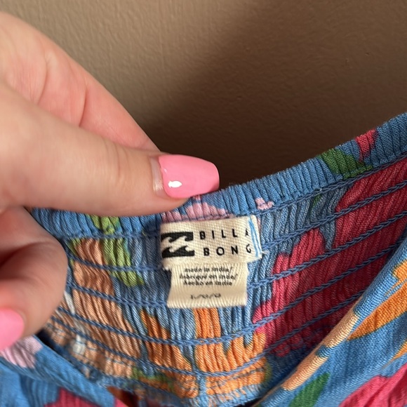 Billabong Floral Multicolor Women's Top - Picture 4 of 6